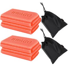 호야 초경량 휴대용 다용도 쿠션방석 1단 2p, 오렌지