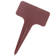 엘리토 T형 화분 식물 꽃 이름표 라벨 12 50p, 브라운