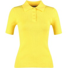 luxgolf 女款羅紋翻領短袖針織衫 MDG3M608