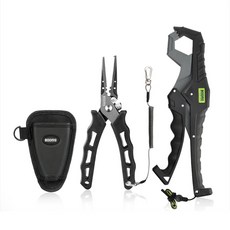 BOOMS FISHING F07 鉗子 G05 魚嘴夾套組 BAFTF07G05K1, 黑色, 1套