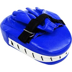 Clinch拳擊格鬥對打手套 泡棉墊練習用手靶手套, 藍色, 1個