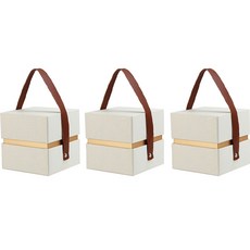 Maket Gamseong 生日特別包裝盒 小, 米色, 3個