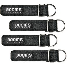 BOOMS FISHING R B1 新款防遺失釣竿綁帶 4入1組 BFRMR B104K40, 黑色, 4個