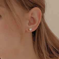 ENCLAIR 女性用6爪模擬鑽石耳環 0.2克拉