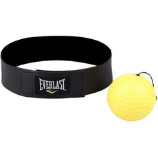 Bytri Boxing Reflex Jabball + 頭帶 + 專用袋 + 彈力繩套組 + 替換套組, 黑色+黃色（Jabball、頭帶）