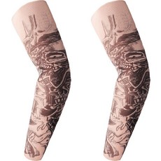 요고조고 스포츠용 문신 토시 2p, 22 TS198