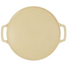 lenanse Induction IH Earth烤盤 奶油+木質把手 2入+包包, 29cm, 1套