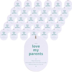 LOVE MY PARENTS包裝標籤, 100個, 混合顏色