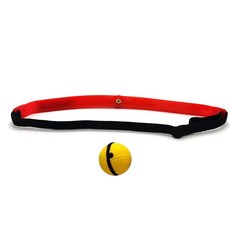 拳擊訓練球繩環矽膠頭帶 05款, 混色（汗衫）、黃色（PU球）