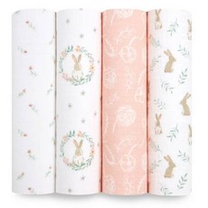 aden+anais 新生兒純棉紗布巾 4入組