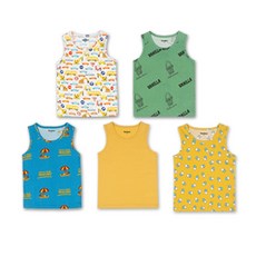 doridori 童款印花無袖背心 5入