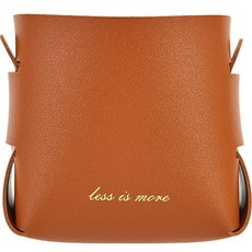 皮革多用途支架花盆, 棕色, 1個