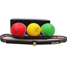 House of Seoha 矽膠頭帶式拳擊速度球 3入, 混合色, 1個