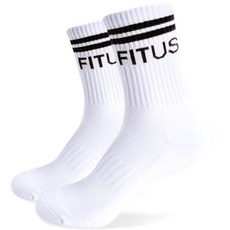 핏어스 로고 스트라이프 크루삭스, 블랙