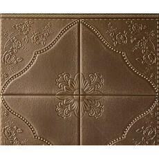 YOLO LIFE 3D 立體自粘牆貼泡沫塊 70 x 77 厘米, 艾克斯咖啡棕, 1個