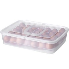 冰箱新鮮保存雞蛋整理盒 34格 手把型, 半透明