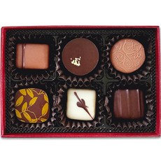 Cookingstory Balona Bong Bong巧克力 6種+禮物包裝組 隨機出貨組, 1組, 60g