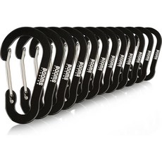 BOOMS FISHING CC1 登山扣, 12個, 黑色