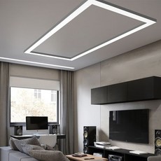 시그마램프 LED 슬림 라인시스템 인테리어조명 ㄱ자 15W, 화이트(주백색)