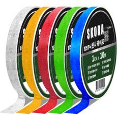 SKORA 夜光警示膠帶, 5捲, 混色