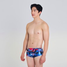 RALLY 男款彈性短四角室內泳褲 NSMR473