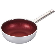CLADIN Benefit系列單柄不鏽鋼不沾深炒鍋+玻璃蓋組, 20cm, 1組