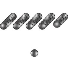 Yogomoji多肉植物花盆架網墊 2.5cm, 50個