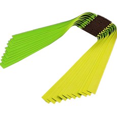 西河之家 高彈力彈弓橡皮筋 0.8mm x 22cm, 10個, 黃綠色