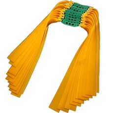 Seoha's House 高彈力彈弓橡皮筋 0.65mm x 22cm, 10個, 黃色