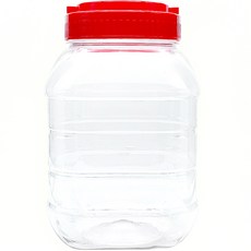 大廣口方形透明釀酒瓶, 1個, 10L