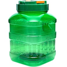 Mirkorea 大廣口釀酒瓶 方形 綠色, 12L, 1個