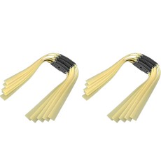 House of Seoha 高彈力彈弓橡皮筋 2mm x 19cm, 米色, 10個