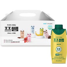 파워풀엑스 프쌤 단백질음료 바나나맛, 250ml, 12개