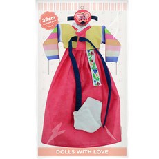 韓國 ONE&ONE Paola Reina 娃娃用韓服 娃娃服飾 32cm, 混合顏色, 1個