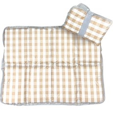 RaonToU 便攜式8折疊防水坐墊 2入, 03棕色