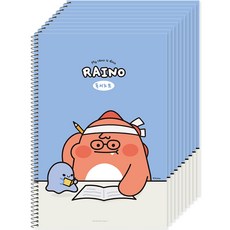 POPO FANCY Rhino 小學生閱讀筆記本, 藍色, 10個