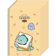 POPO FANCY Rhino 國小閱讀筆記, 米色, 10個