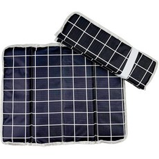 RaonToU 便攜式折疊防水坐墊 4層 2入, 10 黑色