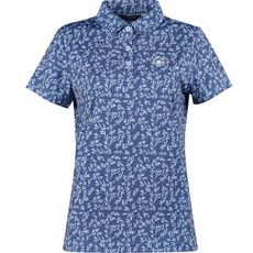 arnaldo bassini 女款圖案短袖高爾夫球襯衫 AB3BWTS401