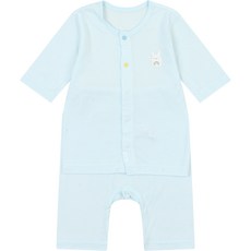 압소바 유아용 이엘 모달 7부 내의 상하의 세트