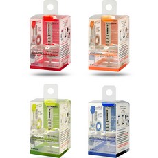 Karma 23 年瞄準高度調整防丟失控制高爾夫球座 T 座 4 件個人套組 DUO3M04, 紅色、橙色、綠色、藍色