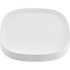 青林園藝移動式帶輪方形花盆底座, 白色