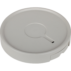 青麟 園藝用塑膠儲水移動式圓形花盆底座, 淺灰色