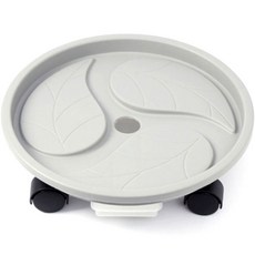 藍陽 可移動式接水盤花盆圓形底座, 混合顏色