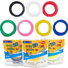 SANAGO TaiCon低溫3D玩具筆補充用PCL線材 7種組, 混合顏色