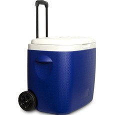 Camtel 伸縮桿滾輪行動冰箱 44*31.5*41cm, 藍色, 38L