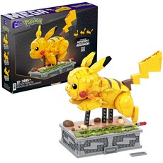 MEGA BLOKS 美高積木 寶可夢皮卡丘動作公仔樂高相容積木 1095入, 混色