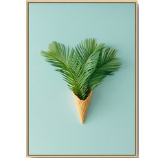 요롬코롬 캔버스 식물 포스터 인테리어 그림 액자 타입 G, 골드