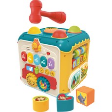 SkySunstar 智能學習活動教育球盒 觸覺發展玩具, 1個, 混合顏色