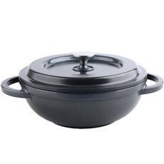 電磁爐IH SS22炒鍋 26, 黑色, 直徑 26 厘米 x 高 9.5 厘米